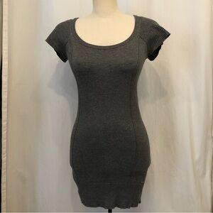 GUESS gray short sleeve mini sweater dress. Size S.